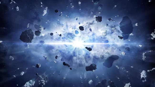 Illustration of the Big Bang explosion representing the origin of the universe