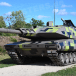 next-generation main battle tank Panther KF51 with digital camouflage